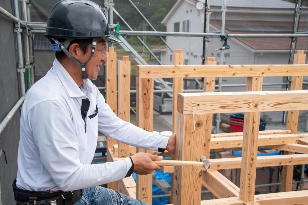 福岡県糟屋郡久山町01　注文住宅建築現場リポート⑥　～上棟式～