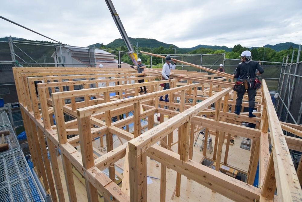 福岡県糟屋郡久山町01　注文住宅建築現場リポート⑥　～上棟式～