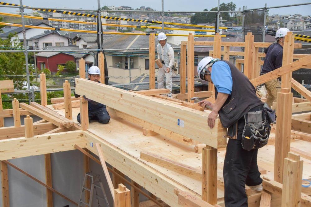 福岡市西区05　注文住宅建築現場リポート③　～上棟式～