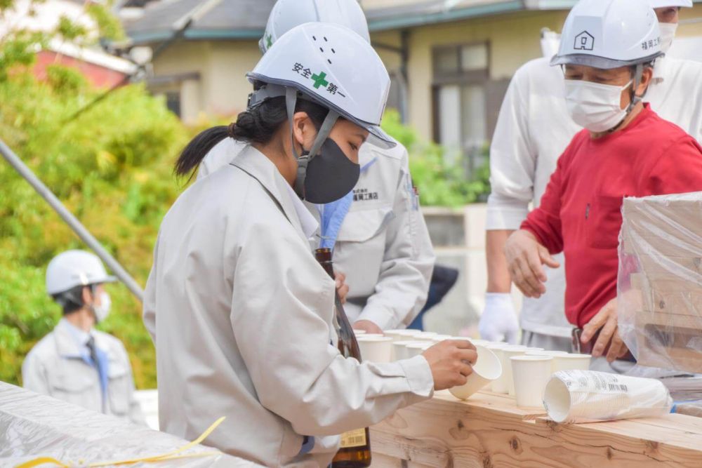 福岡市西区05　注文住宅建築現場リポート③　～上棟式～