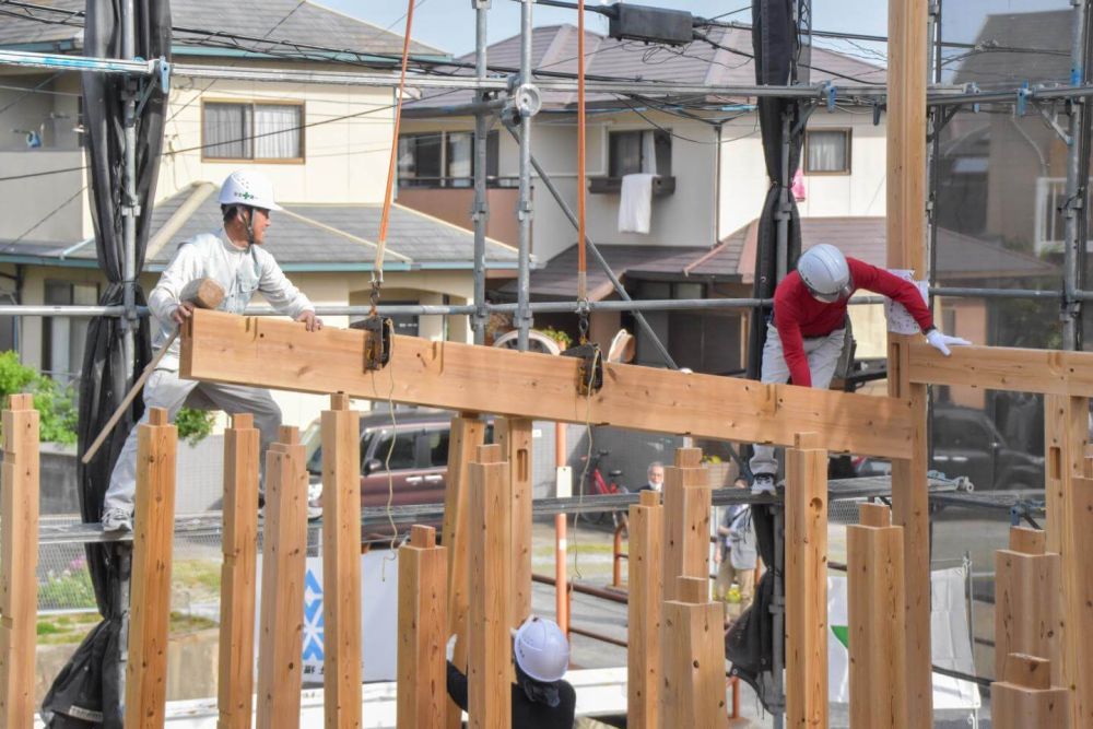 福岡市西区05　注文住宅建築現場リポート③　～上棟式～