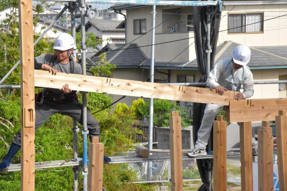 福岡市西区05　注文住宅建築現場リポート③　～上棟式～