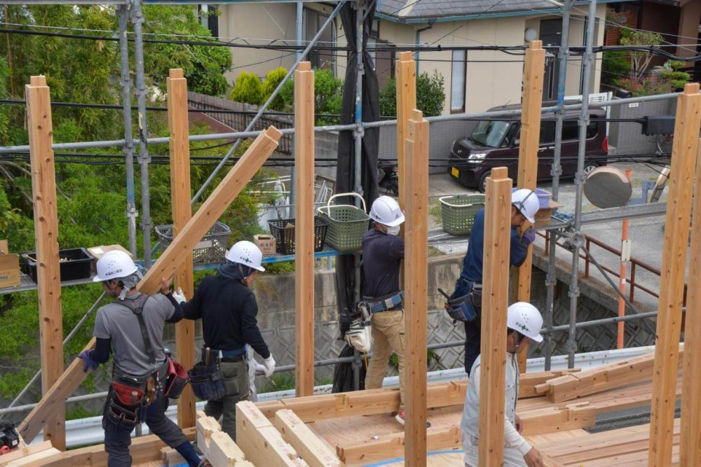 「福岡市西区05」注文住宅現場リポート③【上棟式】