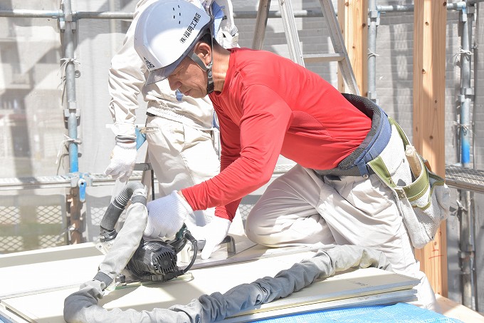 福岡県古賀市01　注文住宅建築現場リポート⑥　～上棟式～