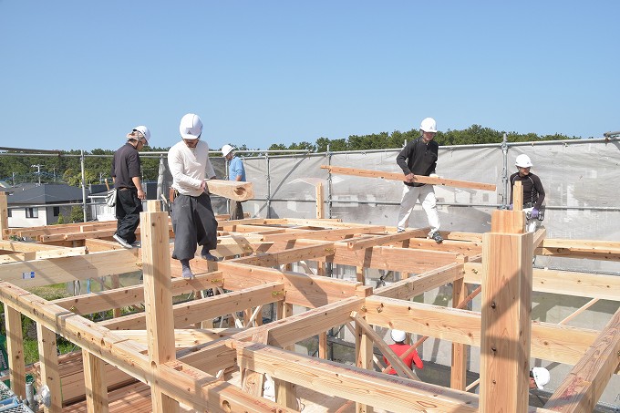 福岡県古賀市01　注文住宅建築現場リポート⑥　～上棟式～