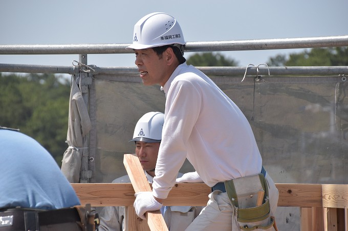 福岡県古賀市01　注文住宅建築現場リポート⑥　～上棟式～