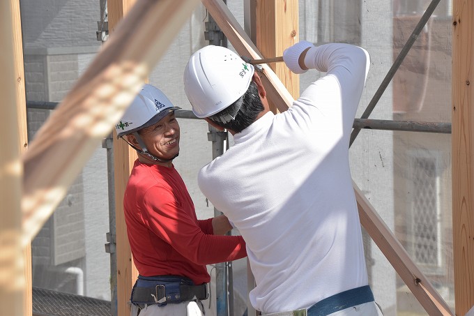 福岡県古賀市01　注文住宅建築現場リポート⑥　～上棟式～