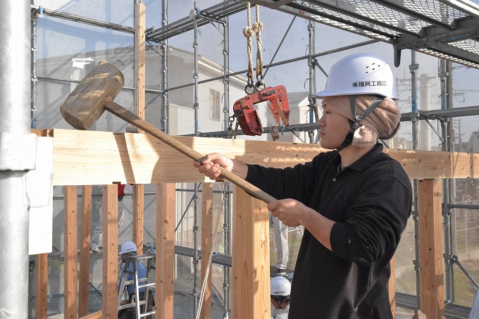 福岡県古賀市01　注文住宅建築現場リポート⑥　～上棟式～