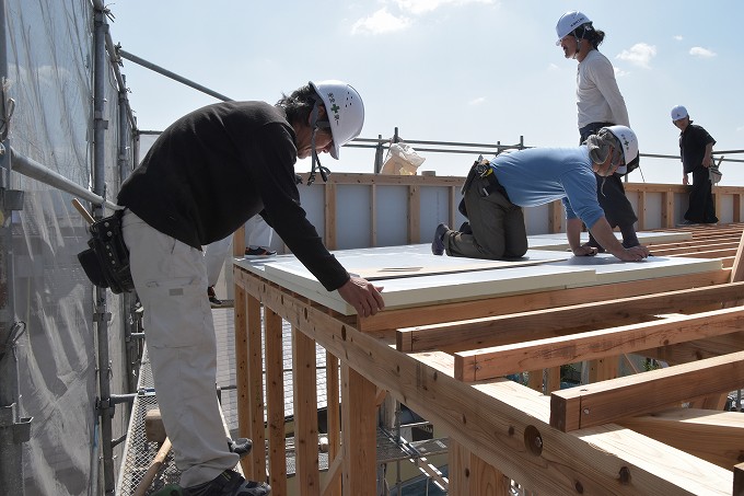 福岡県古賀市01　注文住宅建築現場リポート⑥　～上棟式～