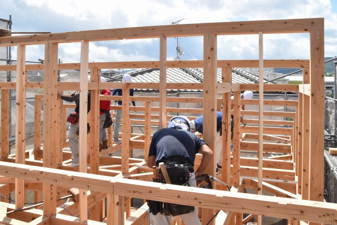 福岡市南区10　注文住宅建築現場リポート⑤　～上棟式～