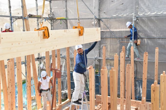 福岡市南区10　注文住宅建築現場リポート⑤　～上棟式～