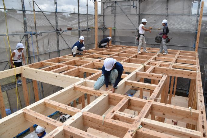 福岡市南区10　注文住宅建築現場リポート⑤　～上棟式～