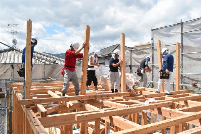 福岡市南区10　注文住宅建築現場リポート⑤　～上棟式～