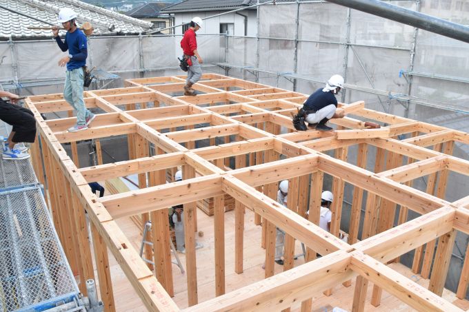 「福岡市南区10」注文住宅現場リポート⑤【上棟式】