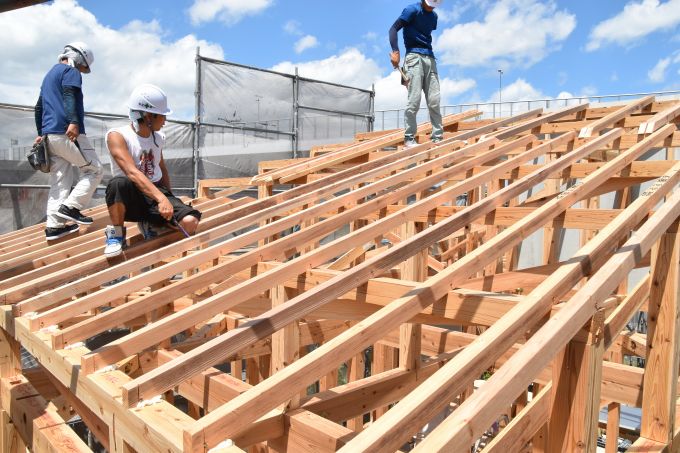 福岡市南区10　注文住宅建築現場リポート⑤　～上棟式～