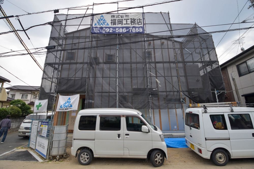 「福岡市西区05」注文住宅現場リポート⑥【木工事】【石膏ボード】