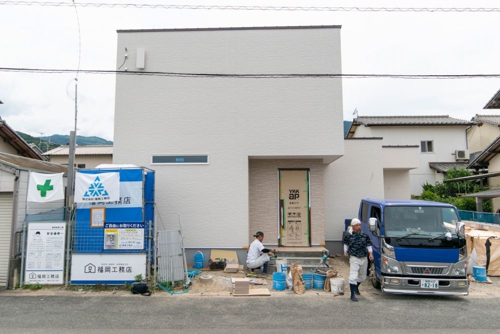 「糸島市二丈深江01」注文住宅現場リポート⑩【タイル工事】