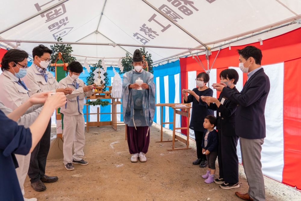 福岡市南区23　注文住宅建築現場リポート①　～地鎮祭～