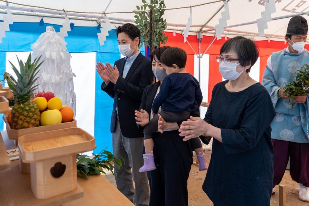 「福岡市南区23」注文住宅現場リポート①【地鎮祭】