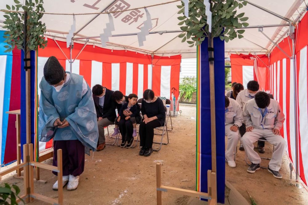 「福岡市南区23」注文住宅現場リポート①【地鎮祭】