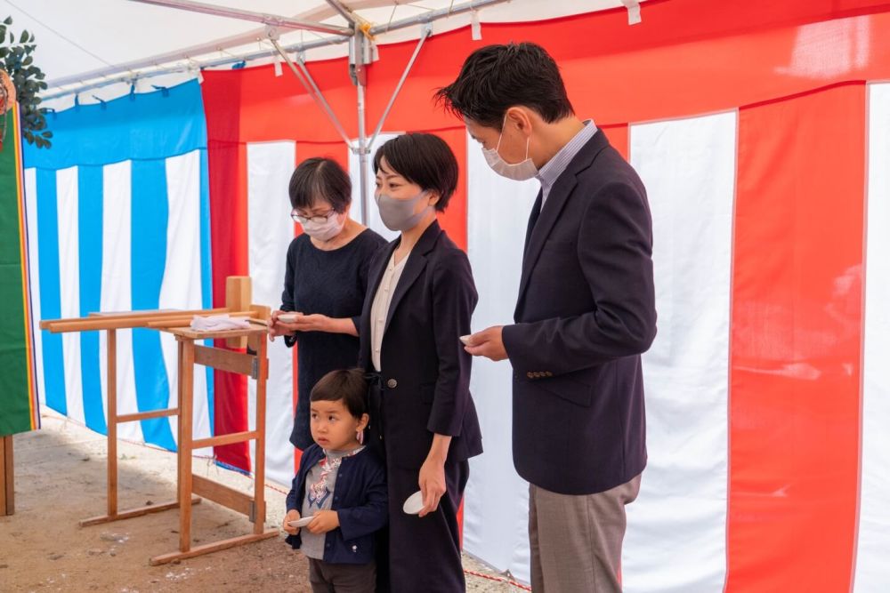 福岡市南区23　注文住宅建築現場リポート①　～地鎮祭～