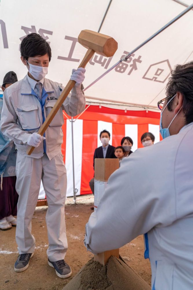 「福岡市南区23」注文住宅現場リポート①【地鎮祭】