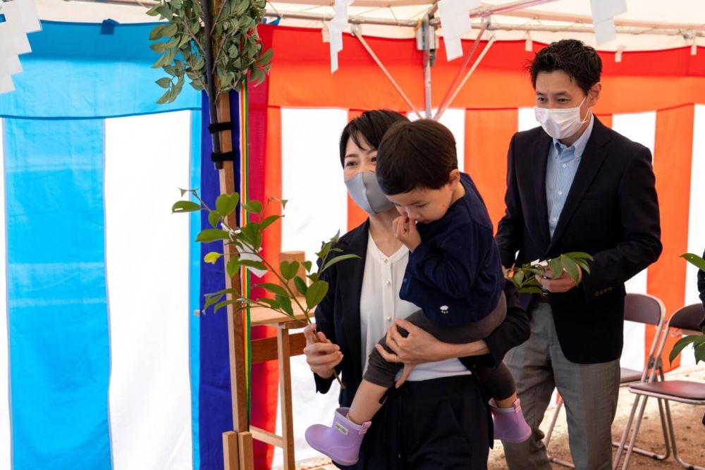 福岡市南区23　注文住宅建築現場リポート①　～地鎮祭～