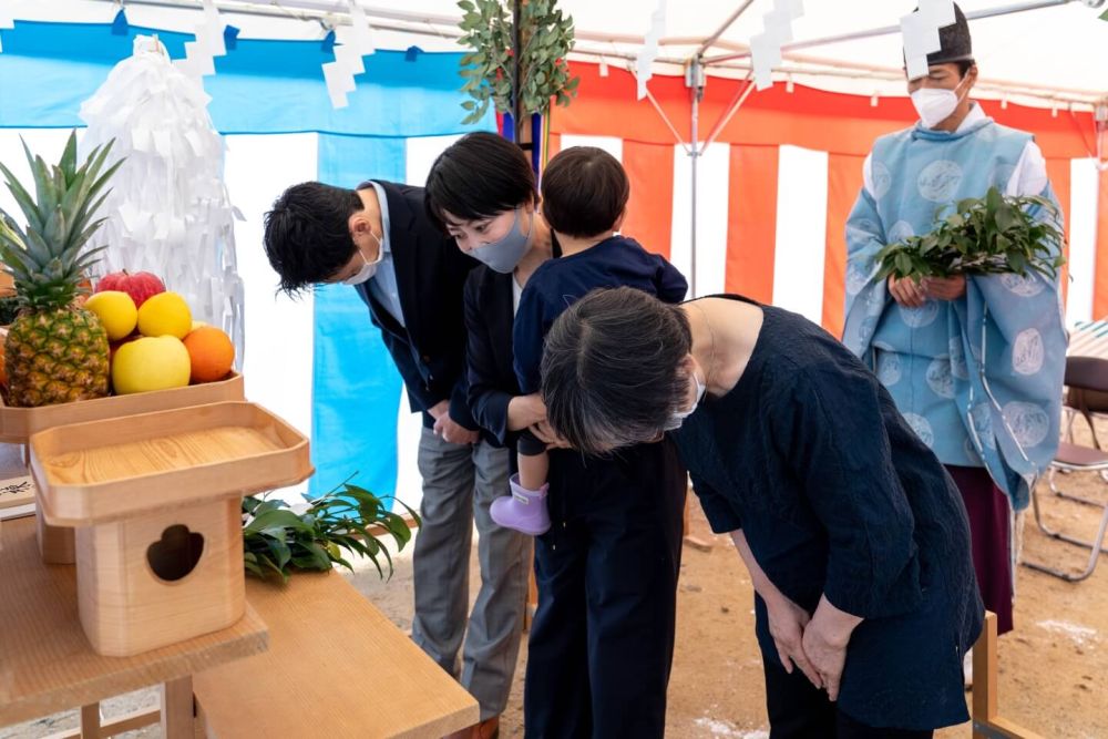 「福岡市南区23」注文住宅現場リポート①【地鎮祭】