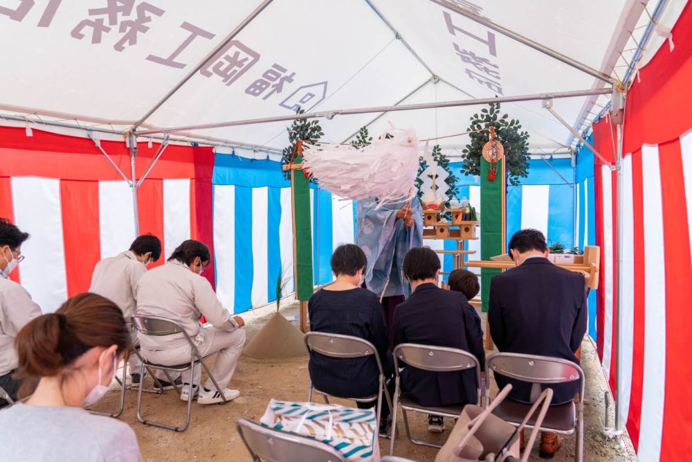 福岡市南区23　注文住宅建築現場リポート①　～地鎮祭～