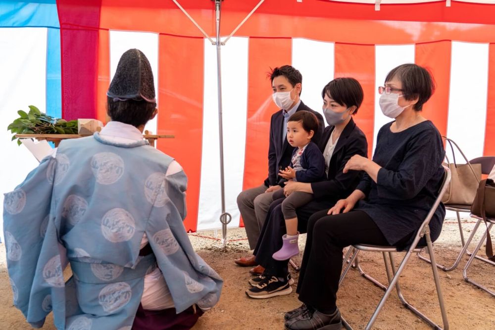 「福岡市南区23」注文住宅現場リポート①【地鎮祭】