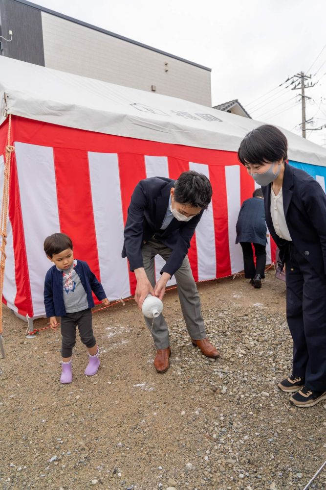 福岡市南区23　注文住宅建築現場リポート①　～地鎮祭～