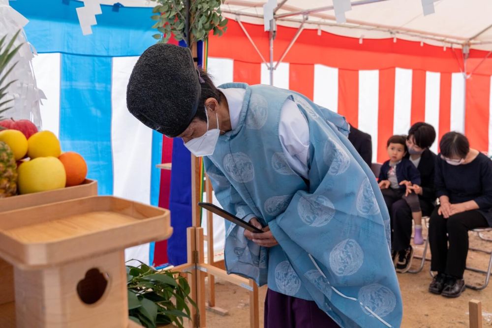 福岡市南区23　注文住宅建築現場リポート①　～地鎮祭～