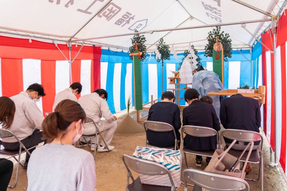 「福岡市南区23」注文住宅現場リポート①【地鎮祭】