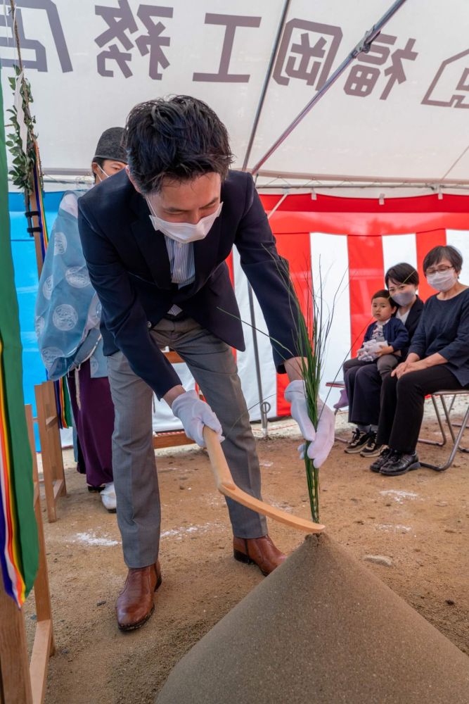 「福岡市南区23」注文住宅現場リポート①【地鎮祭】