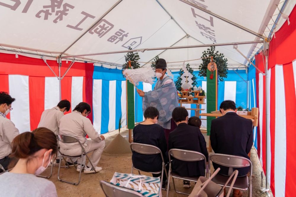 「福岡市南区23」注文住宅現場リポート①【地鎮祭】