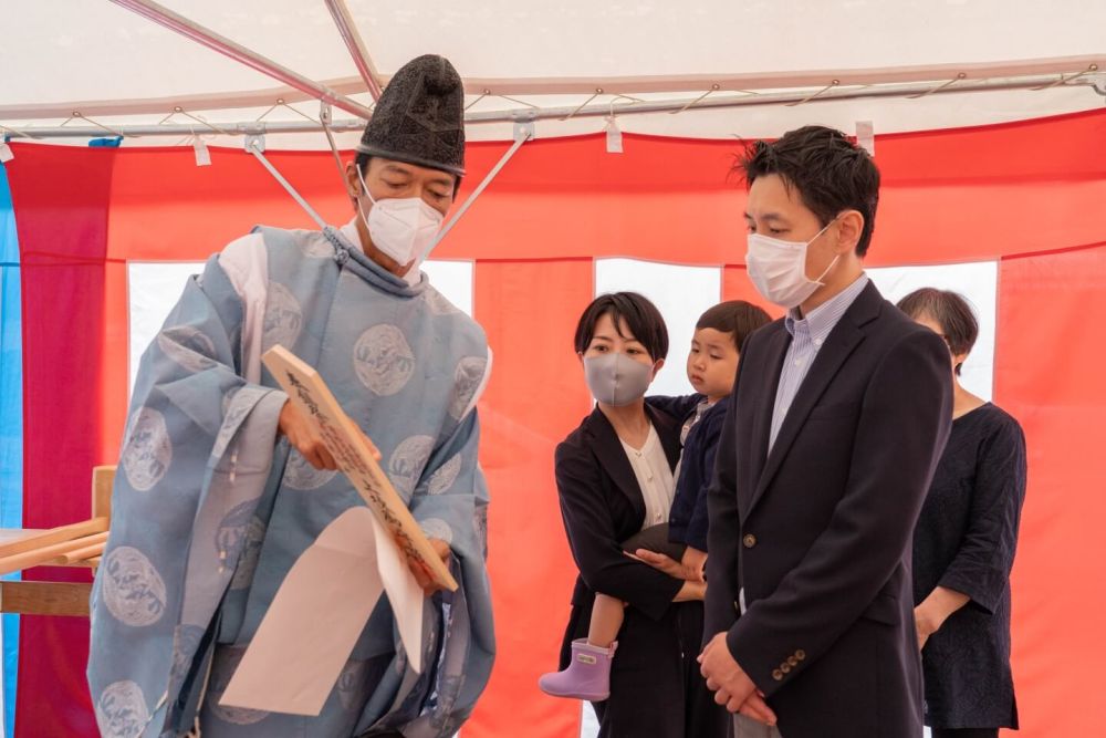 福岡市南区23　注文住宅建築現場リポート①　～地鎮祭～