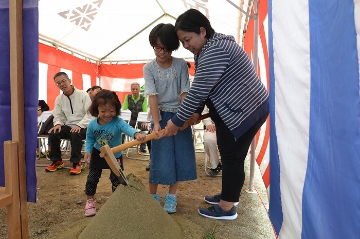 福岡市南区五十川03　注文住宅建築現場リポート①　～地鎮祭～