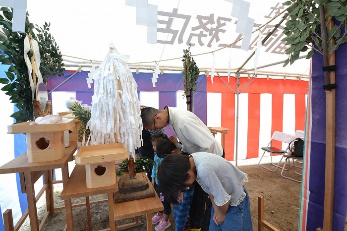 「福岡市南区五十川03」注文住宅現場リポート①【地鎮祭】