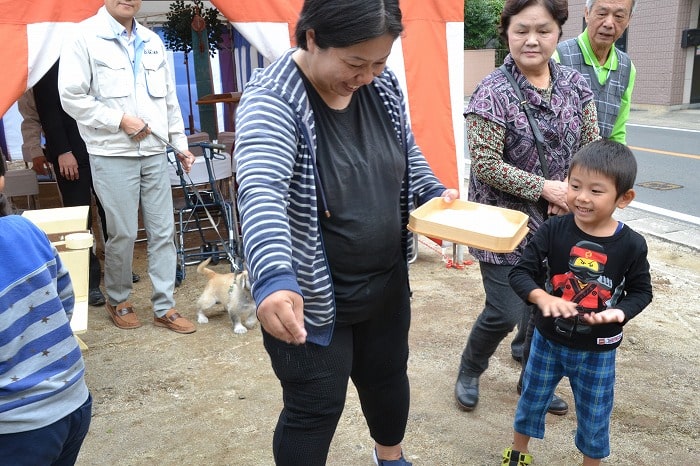 福岡市南区五十川03　注文住宅建築現場リポート①　～地鎮祭～