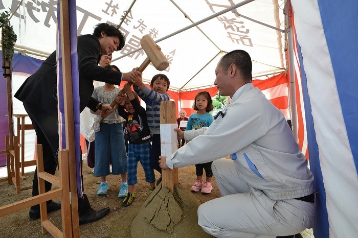 福岡市南区五十川03　注文住宅建築現場リポート①　～地鎮祭～