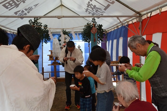 福岡市南区五十川03　注文住宅建築現場リポート①　～地鎮祭～