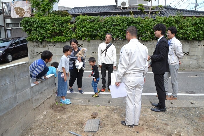 福岡市南区五十川03　注文住宅建築現場リポート①　～地鎮祭～