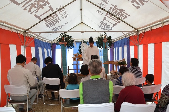 「福岡市南区五十川03」注文住宅現場リポート①【地鎮祭】