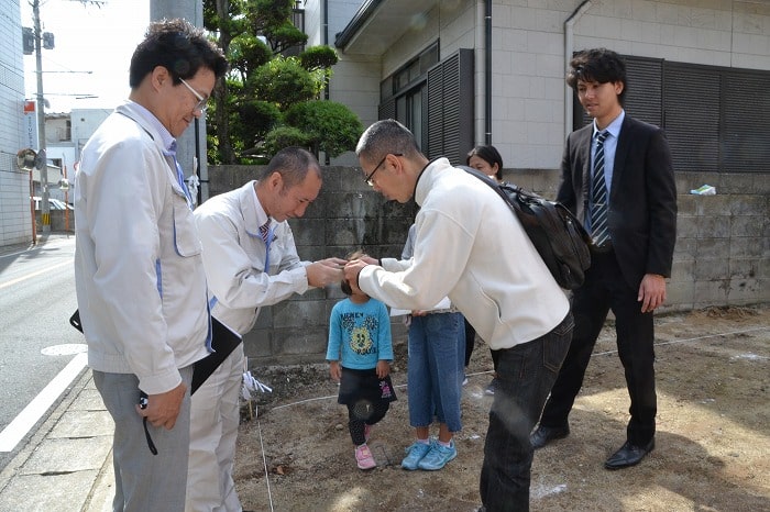 福岡市南区五十川03　注文住宅建築現場リポート①　～地鎮祭～