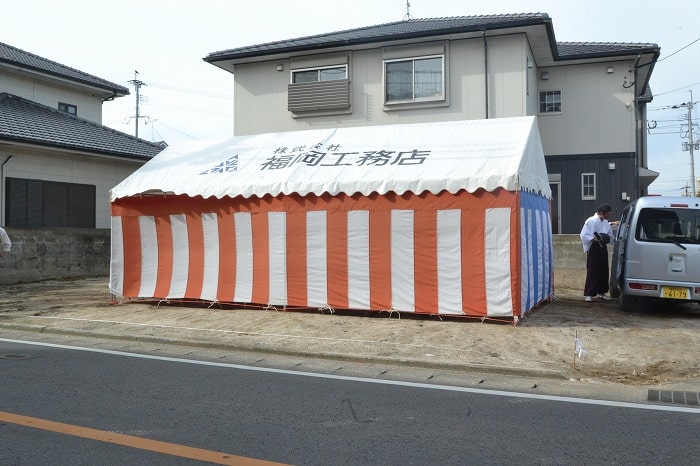 福岡市南区五十川03　注文住宅建築現場リポート①　～地鎮祭～