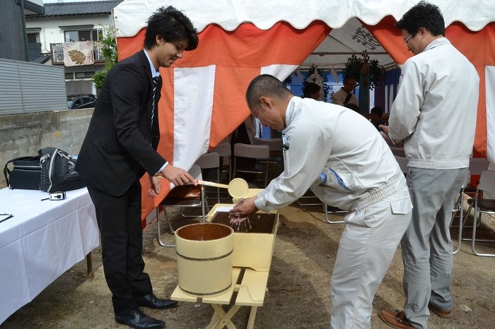 福岡市南区五十川03　注文住宅建築現場リポート①　～地鎮祭～