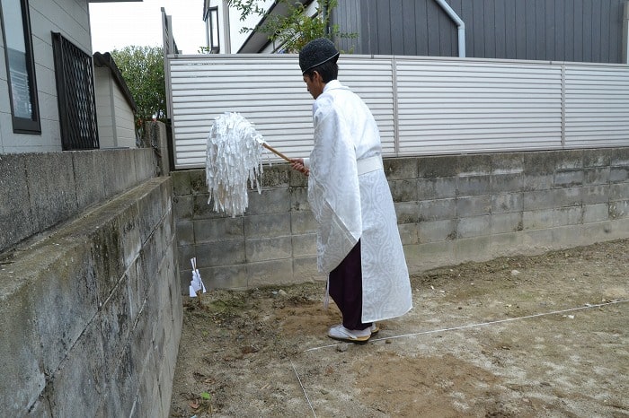 福岡市南区五十川03　注文住宅建築現場リポート①　～地鎮祭～