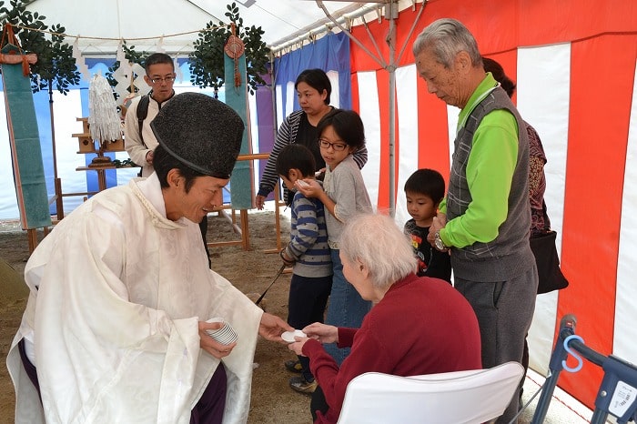 福岡市南区五十川03　注文住宅建築現場リポート①　～地鎮祭～