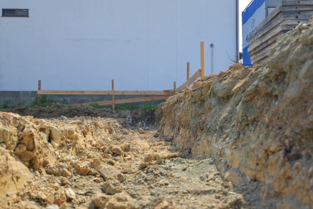 「福岡市東区青葉01」注文住宅現場リポート②【基礎工事】【根切り】