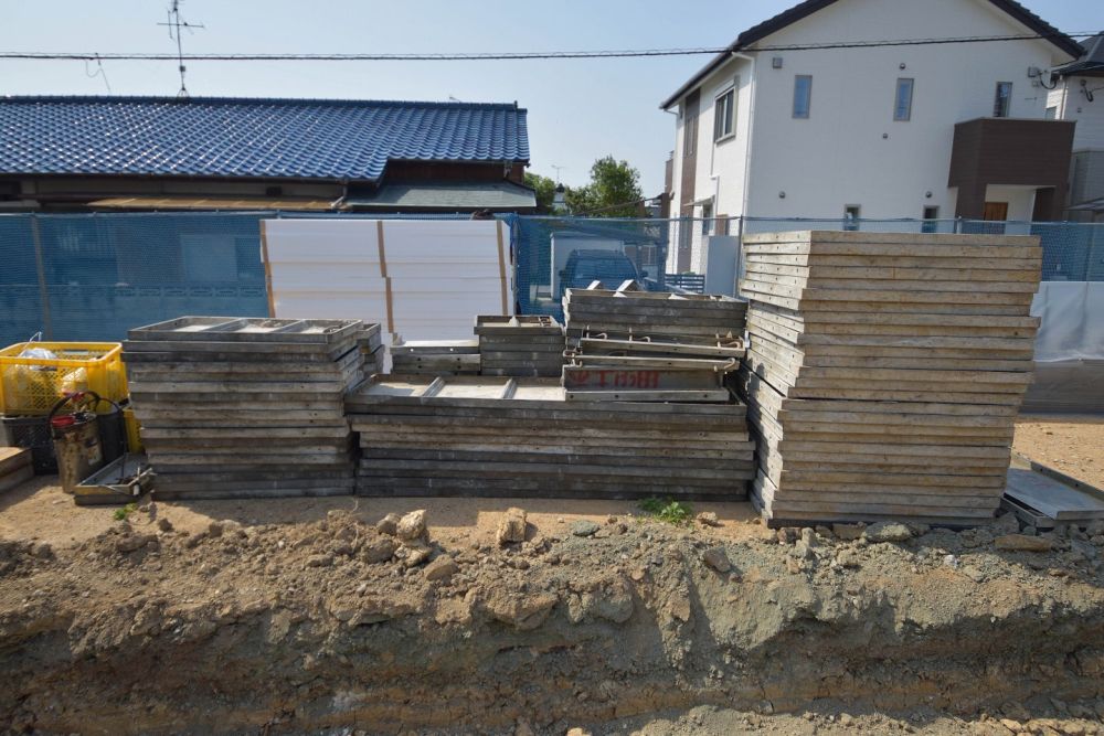 「福岡市東区青葉01」注文住宅現場リポート②【基礎工事】【根切り】